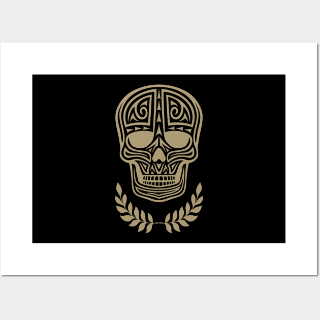 Skull Tribal Tattoo Wall Art by little osaka shop